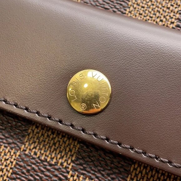 LOUIS VUITTON Aubagne Damier Ebene Canvas Red - Picture 6 of 10